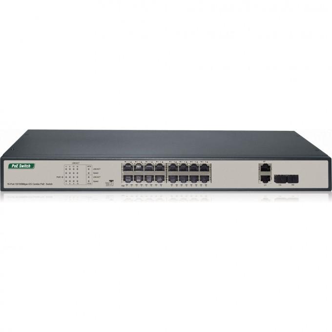 18 портовый PoE-коммутатор TANTOS TSn-16P18UC 00-00186787