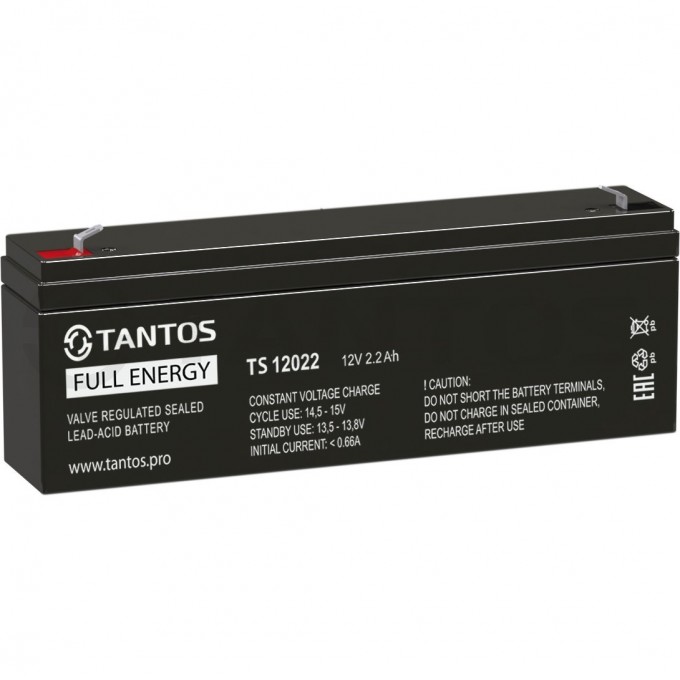 Аккумулятор TANTOS 12В 2,2 А ч (TS 12022) 00-00020616