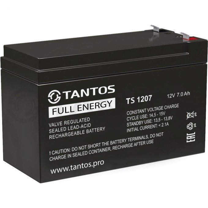 Аккумулятор TANTOS 12В 7 А ч (TS 1207) 00-00112387