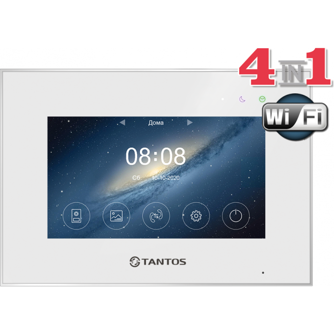 Монитор видеодомофона TANTOS MARILYN HD Wi-Fi IPS VZ white 00-00202966